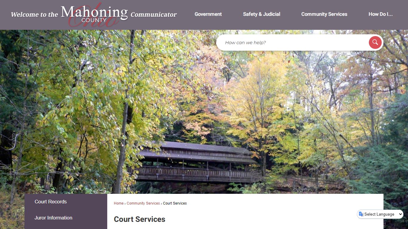 Court Services | Mahoning County, OH